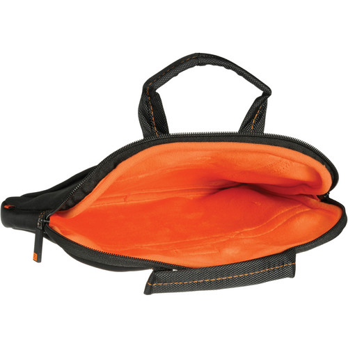 Ruggard Ultra-Thin Neoprene Sleeve with Handles for 15-16" Laptops (Black/Orange)