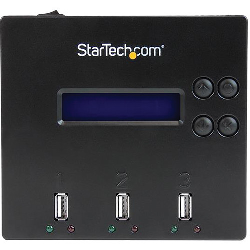 StarTech 1:2 Standalone USB 2.0 Flash Drive Duplicator and Eraser (Black)