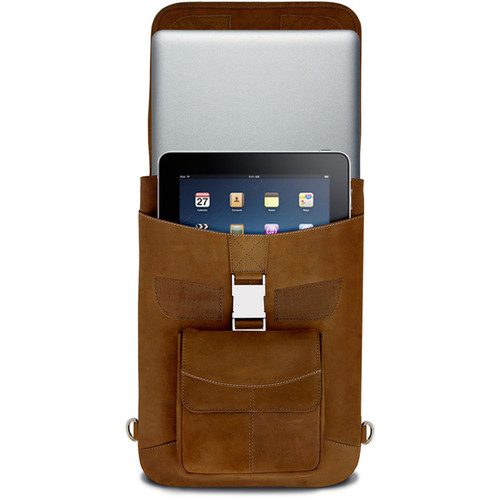 MacCase Premium Leather Flight Jacket with Backpack Straps for MacBook Pro 15" (Vintage)