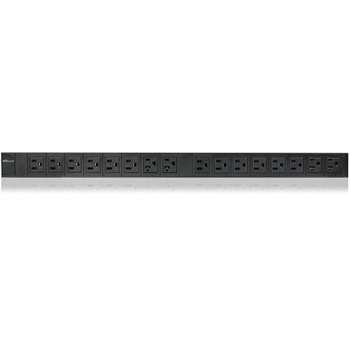iStarUSA Vertical Style Power Distribution Unit with 12x NEMA 5-15R / 4x NEMA 5-15/20R Outlets and 12' Cord