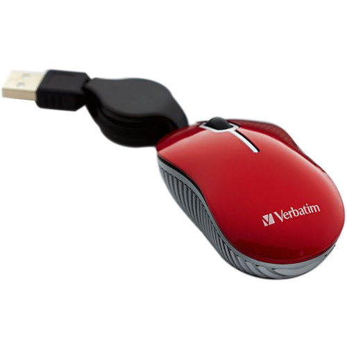 Verbatim Commuter Series Mini Travel Mouse (Red)
