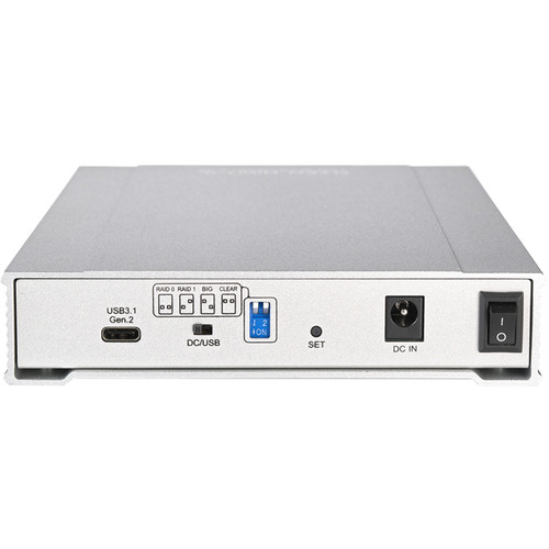 Oyen Digital MiniPro RAID V3 4TB 2-Bay USB 3.1 Type-C RAID Array (2 x 2TB)