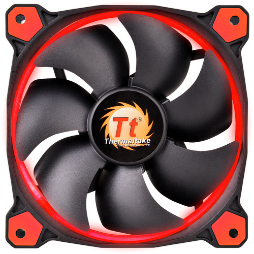 Thermaltake Riing 12 LED 120mm Radiator Fan (Red, 3-Pack)