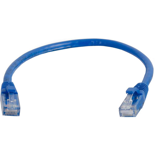 C2G RJ45 Male to RJ45 Male Cat 6 Snagless Patch Cable (2', Blue)
