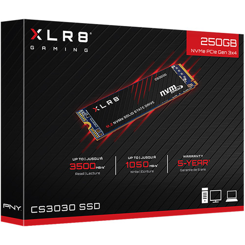 PNY Technologies 250GB XLR8 CS3030 NVMe M.2 Internal SSD