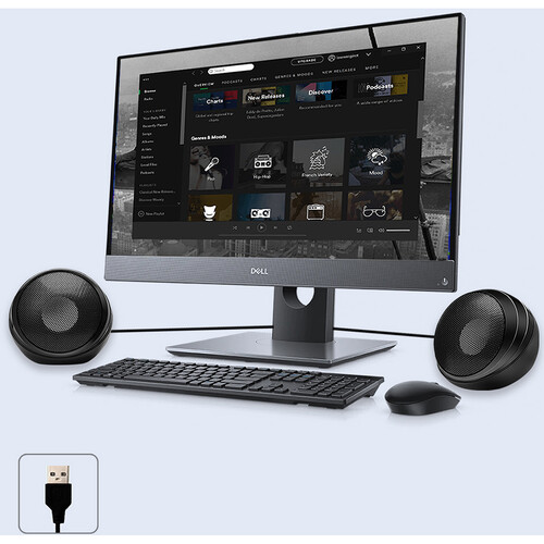 Adesso Xtream S4 USB-Powered Stereo Multimedia Desktop Speakers (Black, Pair)