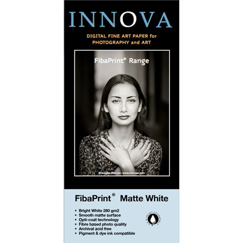 Innova FibaPrint White Matte Inkjet Photo Paper (280gsm) 8.5x11" - 50 Sheets