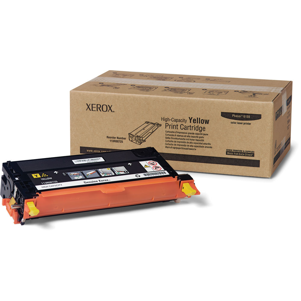 Xerox Yellow Toner Cartridge For Phaser 6180