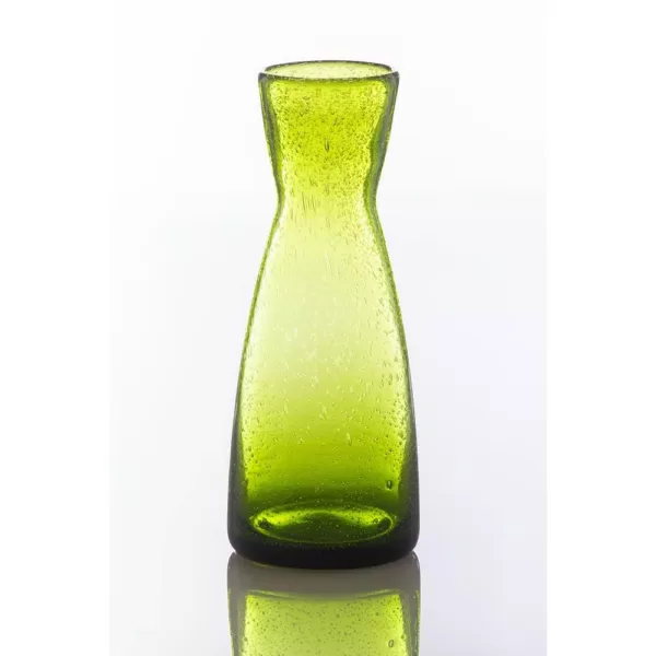 Abigails Army Green Bubble Glass Carafe
