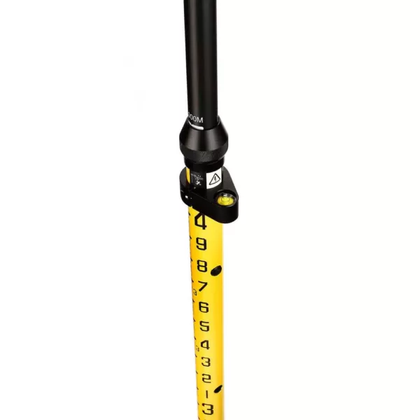 AdirPro 6 ft. 2 m 10ths Graduation Aluminum 3-Position Snap-Lock Rover Telescoping Rod Pole in Yellow