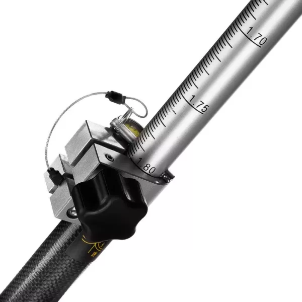 AdirPro 8.5 ft. Dual Graduations Carbon Fiber Prism Pole with Fixed Adapter