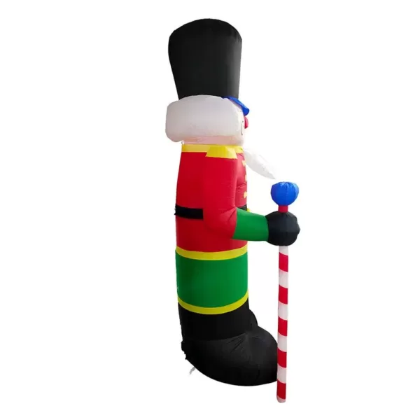 ALEKO 96 in. Christmas Inflatable Nutcracker with UL Certified Blower and LED Lights
