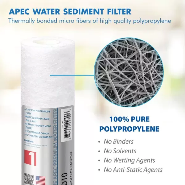 APEC Water Systems Ultimate 10 in. Super Capacity 3-Stage Replacement Pre-Filter Set (Bundle of 2 Sets)
