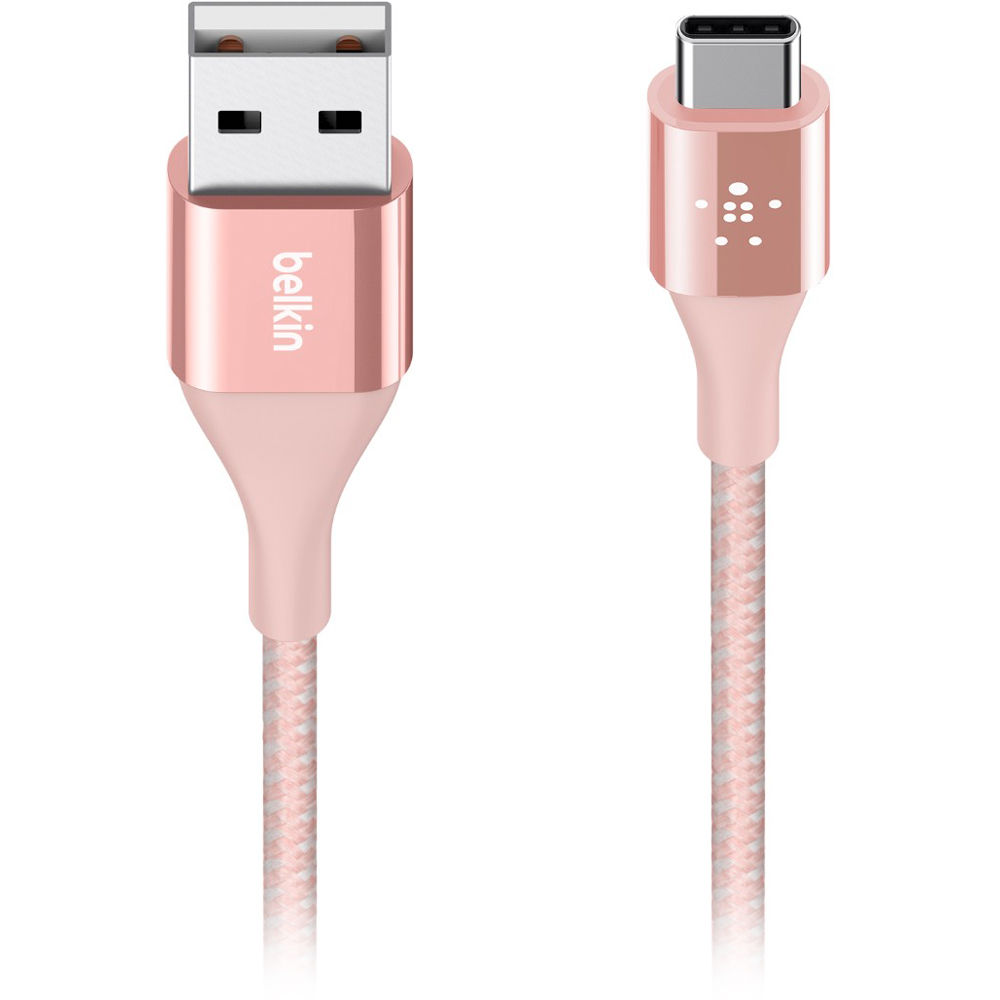 Belkin MIXIT DuraTek USB Type-C to USB Type-A Cable (4', Rose Gold)