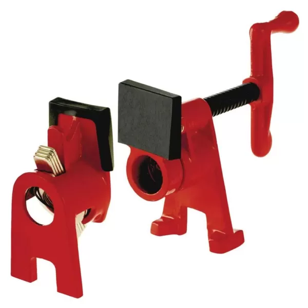 BESSEY H-Style Pipe Clamp Fixture Set for 3/4 in. Black Pipe