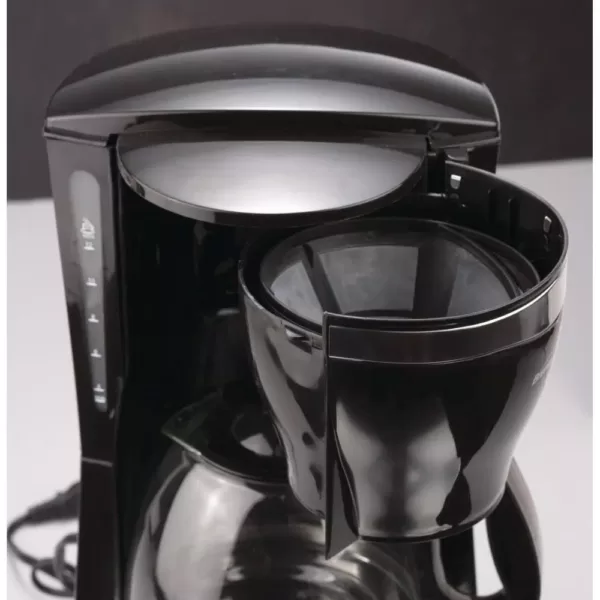 Brentwood Appliances 12-Cup Black Coffee Maker with 4 oz. Coffee and Spice Grinder