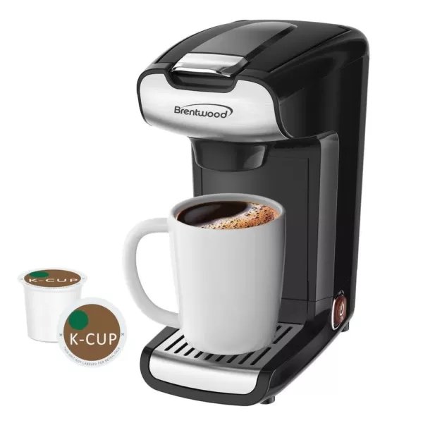 Brentwood Appliances 1.25-Cup Black K-Cup Single Serve Coffee Maker