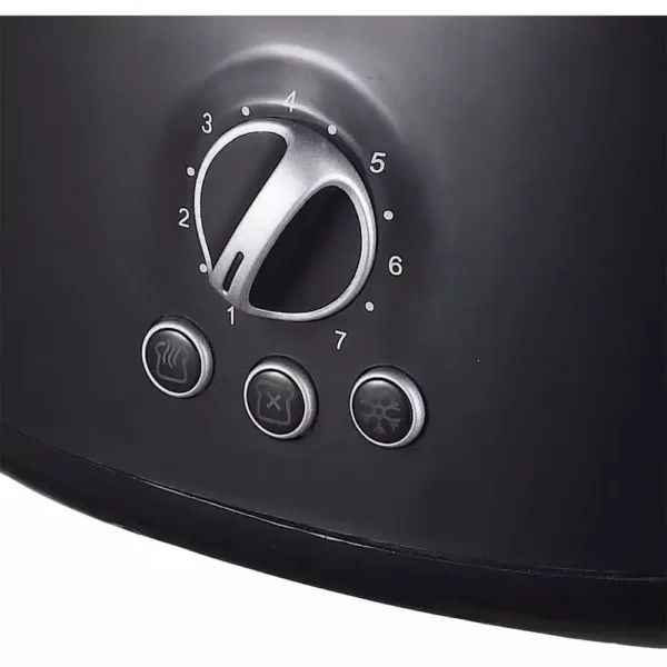 Brentwood Retro 2-Slice Black Extra-Wide Slot Toaster with Cool-Touch Exterior