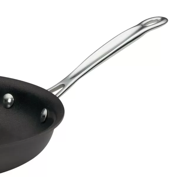 Cuisinart Chef's Classic 12 in. Hard-Anodized Aluminum Nonstick Skillet in Black with Glass Lid