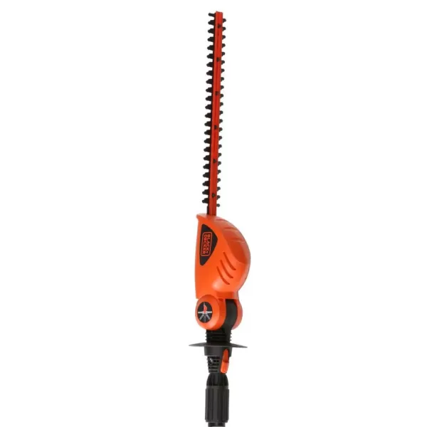 BLACK+DECKER 18 in. 20V MAX Lithium-Ion Cordless Pole Hedge Trimmer with (1) 1.5Ah Battery and Charger Included