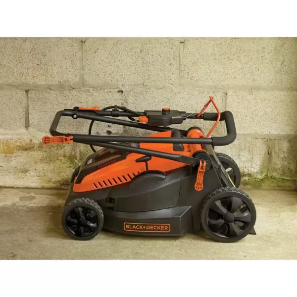 BLACK+DECKER 16 in. 40V MAX Lithium-Ion Cordless Battery Walk Behind Push Mower with (2) 2.0Ah Batteries and Charger Included