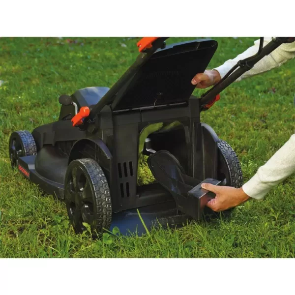 BLACK+DECKER 20 in. 40V MAX Lithium-Ion Cordless Walk Behind Push Lawn Mower with (2) 2.0Ah Batteries and Charger Included