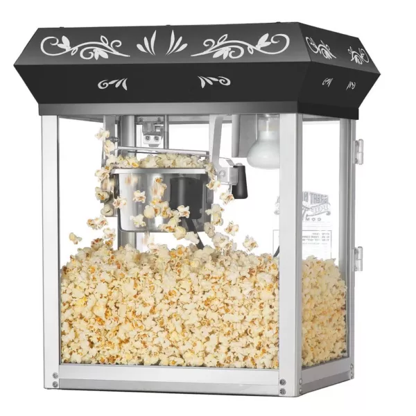 Great Northern 6 Oz. Black Foundation Model Popcorn Popper Machine