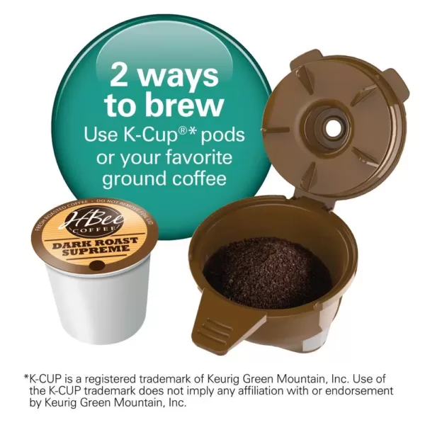 Hamilton Beach Flexbrew 1-Cup Black Single Serve Coffee Maker with Milk Frother