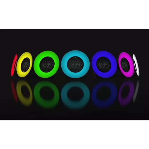 La Crosse Technology Color Mood Light Alarm Clock with Nature Sounds