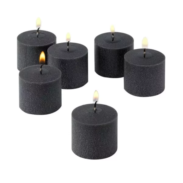 Light In The Dark 10 Hour Black Unscented Votive Candle (Set of 72)