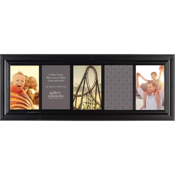 Pinnacle 5-Opening 4 in. x 6 in. Picture Frame