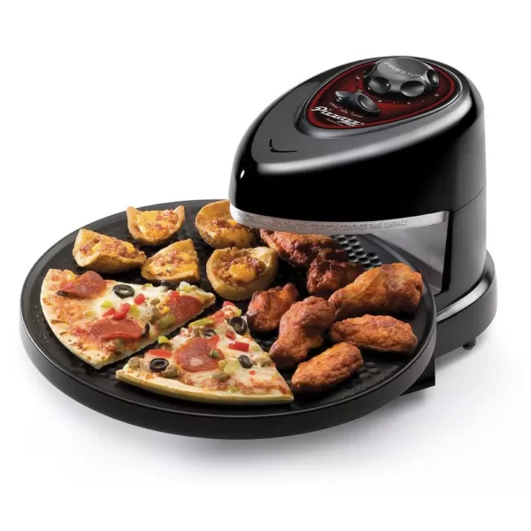 Presto Pizzazz Plus Rotating Pizza Oven 1235 Watts with Built-In Timer