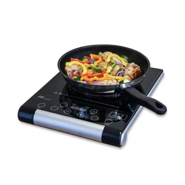 SPT Single Burner 15 in. Black Radiant Hot Plate with Temperature Control