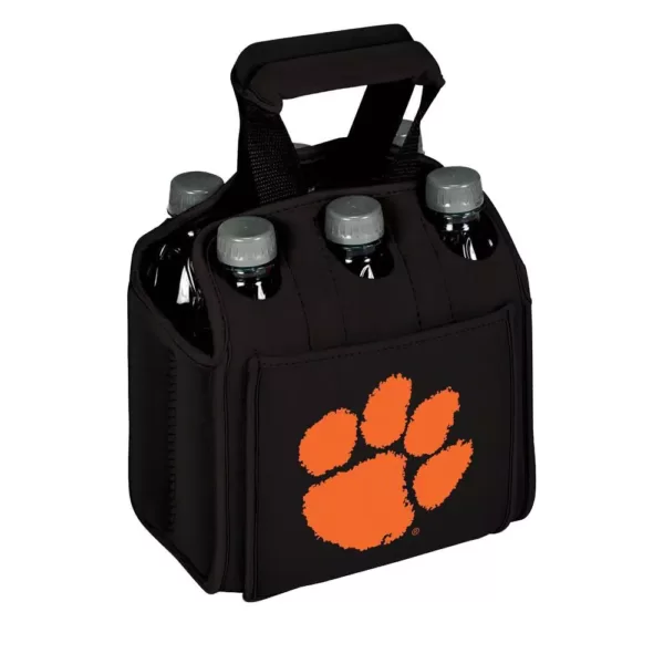 Picnic Time Clemson University Tigers 6-Bottles Black Beverage Carrier