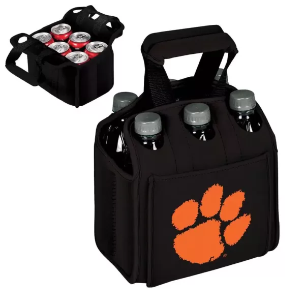 Picnic Time Clemson University Tigers 6-Bottles Black Beverage Carrier