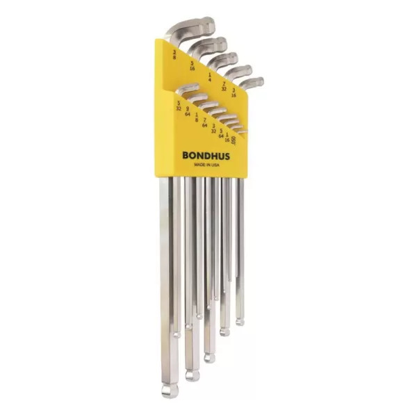 Bondhus Standard Stubby Double Ball End L-Wrench Set with BriteGuard Finish (13-Piece)