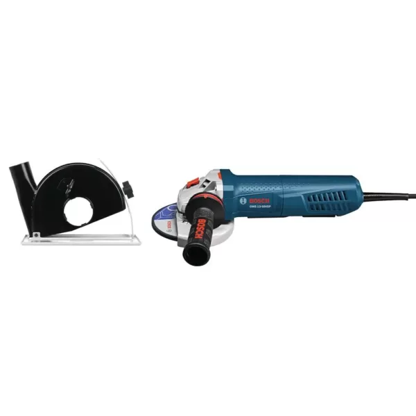 Bosch 13 Amp Corded 5 in. Variable Speed Angle Grinder with Paddle Switch and Dust Guard