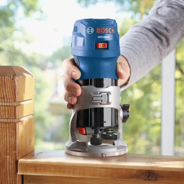 Bosch 7 Amp 1-1/4 HP Variable Speed Fixed-Based Palm Corded Router Kit