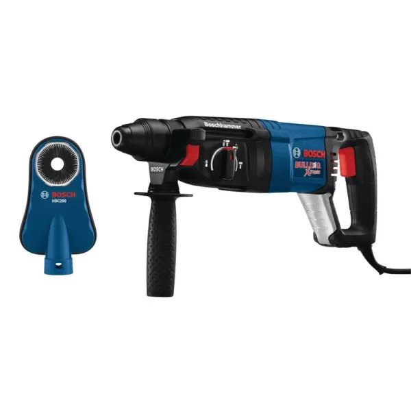 Bosch 8 Amp Corded 1 in. SDS-Plus Bulldog Xtreme Concrete/Masonry Variable Speed Rotary Hammer with Dust Shroud