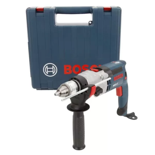 Bosch 9.2 Amp 1/2 in. Corded 2-Speed Concrete/Masonry Hammer Drill Kit with Case