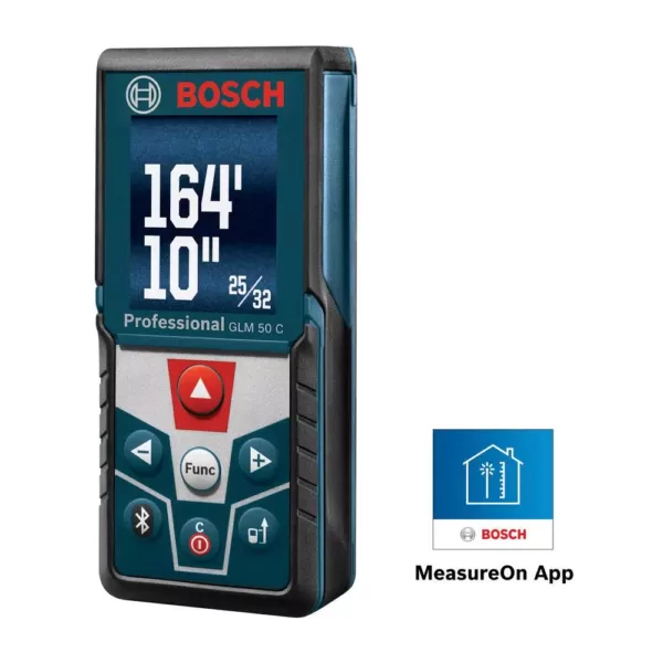 Bosch BLAZE 165 ft. Laser Distance Measurer with Bluetooth and Full Color Display