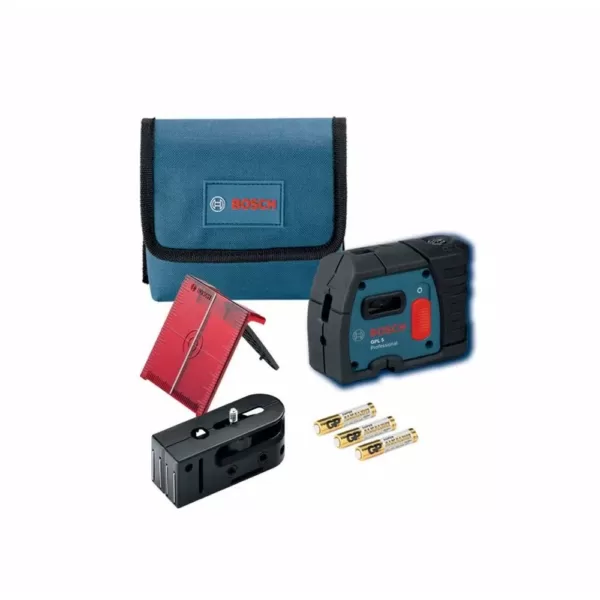 Bosch 100 ft. 5 Self Leveling Plumb and Square Point Laser