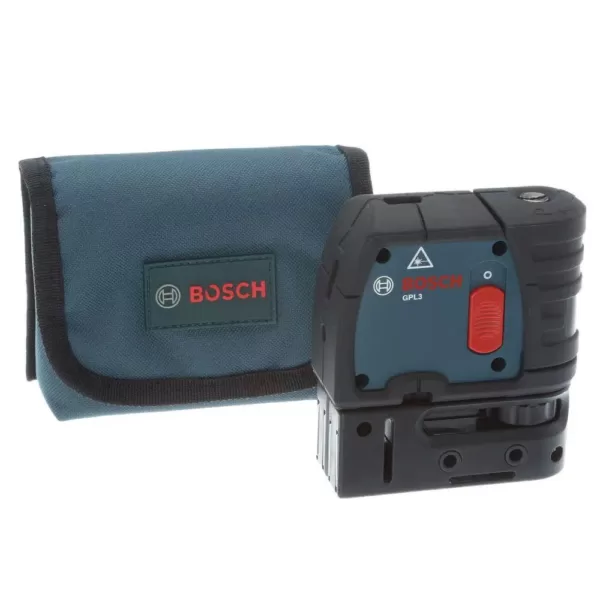 Bosch Factory Reconditioned 100 ft. Self Leveling 3 Point Laser Level with Mounting Strap and Belt Pouch