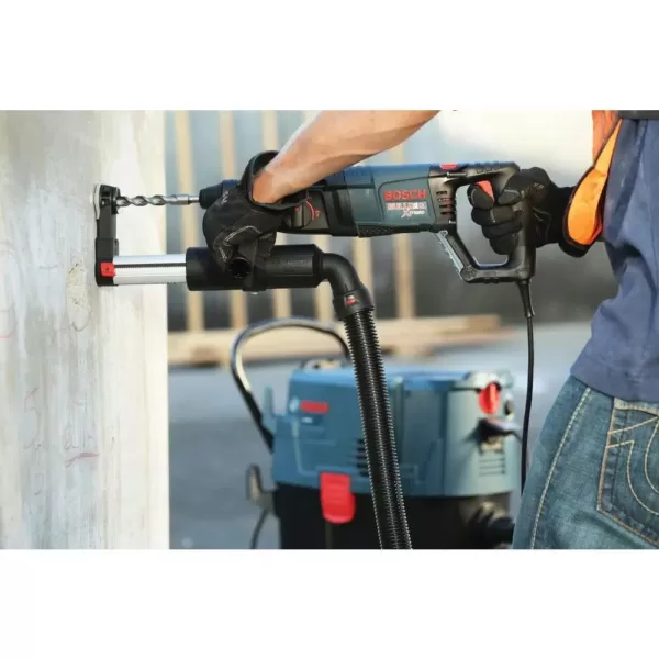 Bosch Bulldog Xtreme 8 Amp 1 in. Corded Variable Speed SDS-Plus Concrete Rotary Hammer Drill with Free 4-1/2 in. Angle Grinder