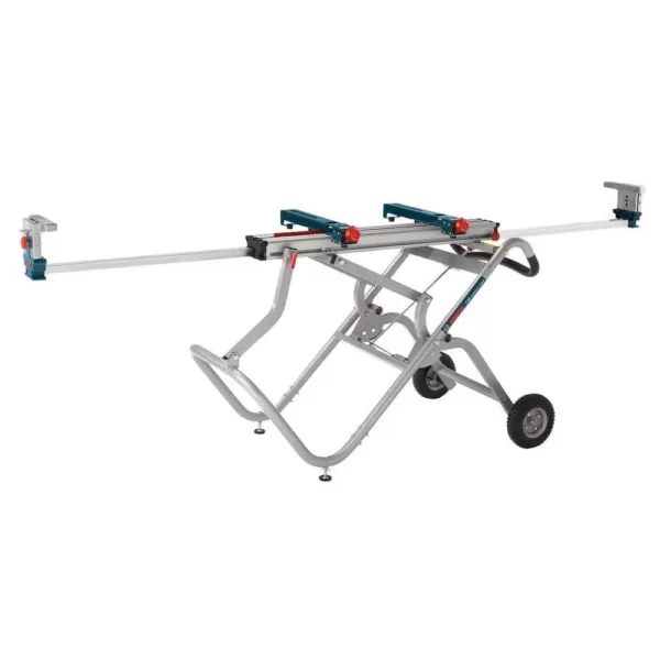 Bosch Portable Folding Gravity Rise Miter Saw Stand with Wheels