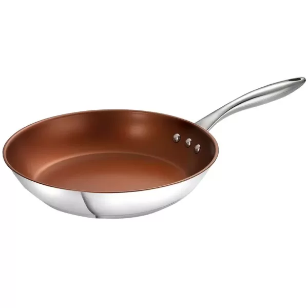 Ozeri Earth Pan ETERNA 12 in. Stainless Steel Nonstick Frying Pan in Bronze