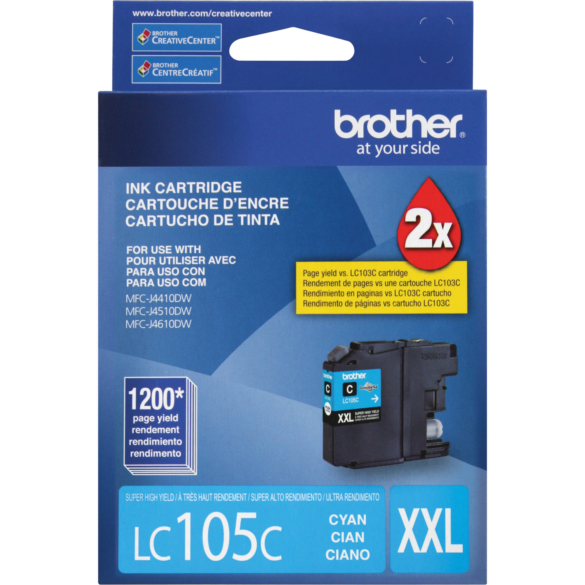 Brother LC105 Innobella Super High Yield XXL Ink Cartridge (Cyan)