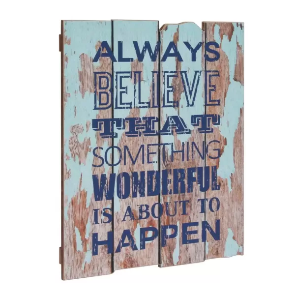 Stonebriar Collection 19 in. x 16 in. Wooden Wall Art