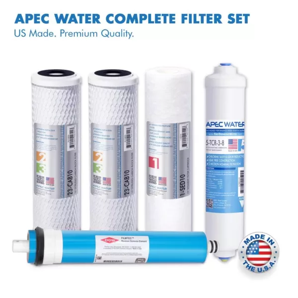 APEC Water Systems Ultimate Premium Quality Fast Flow 90 GPD Under-Sink Reverse Osmosis Drinking Water Filter System