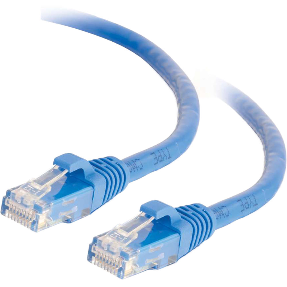 C2G RJ45 Male to RJ45 Male Cat 6 Snagless Patch Cable (2', Blue)